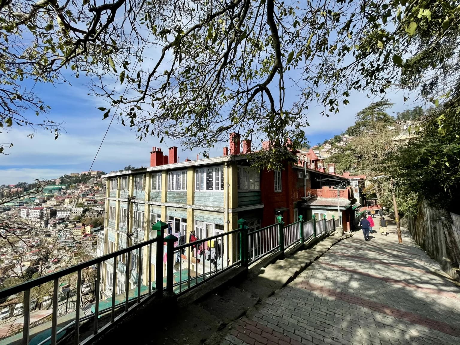 Mall Road in Shimla, where our team is based